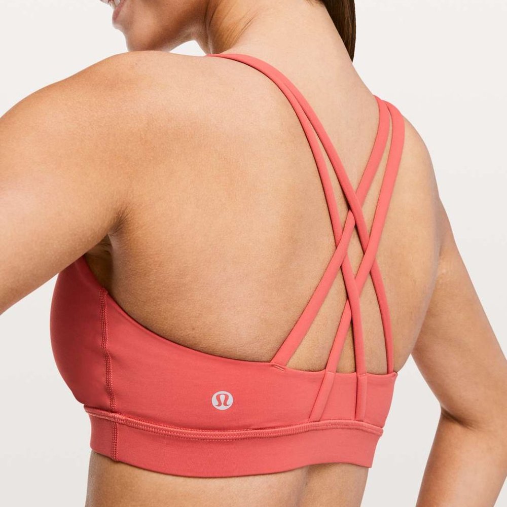 Lululemon Energy Bra Poppy Coral